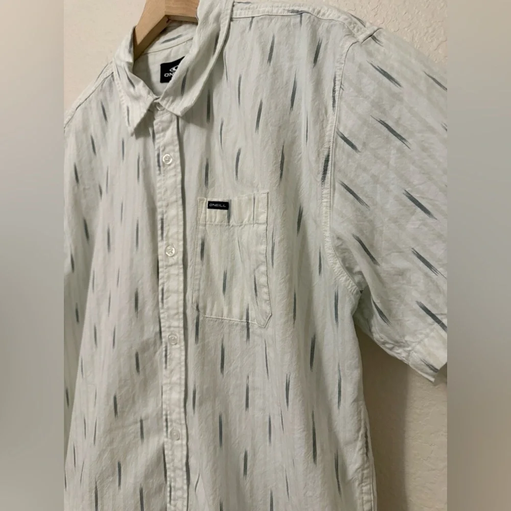 O’Neill Seafaring Standard Fit White Stripe Shirt Men’s XL